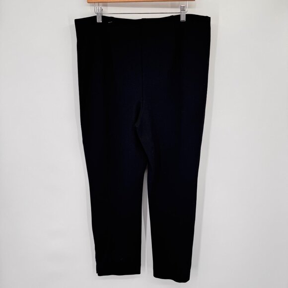 Chicos 2.5 Womens Black Pull-On Ankle Pants Button Detail Size 14 - Picture 10 of 14